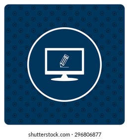 black pencil. icon. vector design