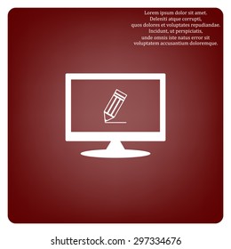 black pencil. icon. vector design
