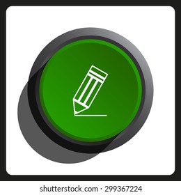 black pencil. icon. vector design