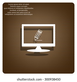 black pencil. icon. vector design