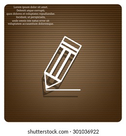 black pencil. icon. vector design