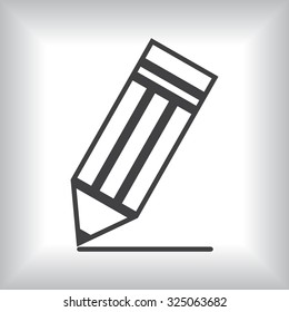 black pencil. icon. vector design