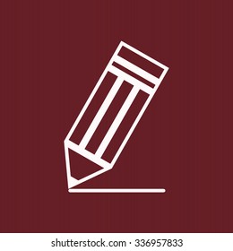 black pencil. icon. vector design