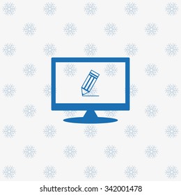 black pencil. icon. vector design
