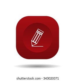 black pencil. icon. vector design