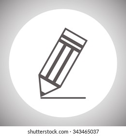 black pencil. icon. vector design