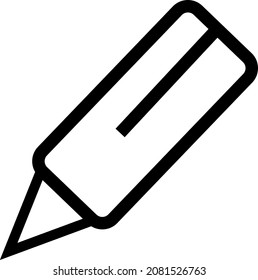 black pencil icon vector eps 10