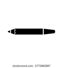 Black pencil sharpened tip writing education