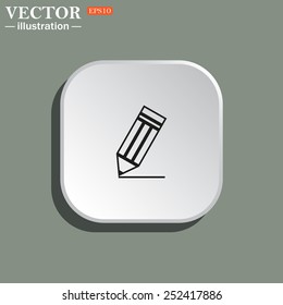 black pencil, vector, EPS 10