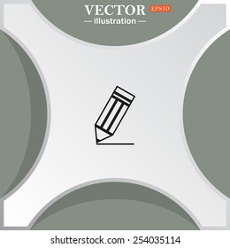 black pencil, vector, EPS 10
