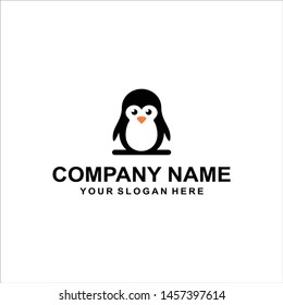 black penguin logo vector designs