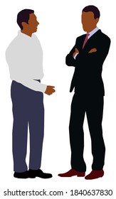 Black people (daily common life ) silhouette vector illustration / business person