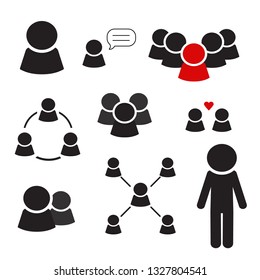 Black people Icon work group Team Vector