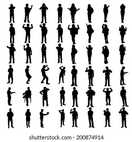 black people silhouettes