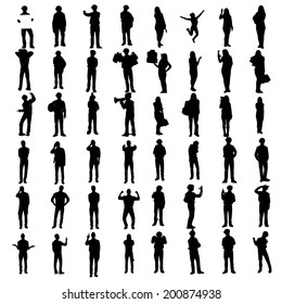 black people silhouettes