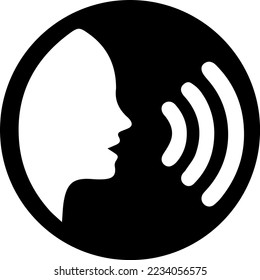 Gente negra hablando de un icono vector