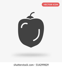 Black pepper icon vector on white background
