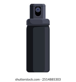 Black pepper spray bottle is a self defense tool for protecting people from attackers