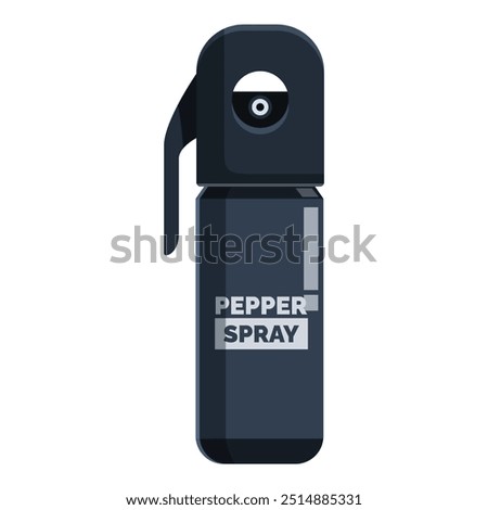Black pepper spray bottle, a tool for self defense, ensuring safety and protection