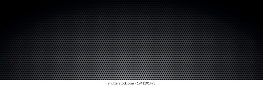 Black perforated background with black holes and glow