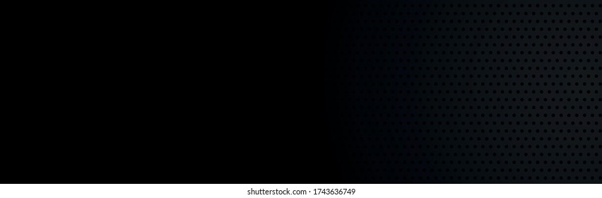 Black perforated background with black holes and glow - Vector