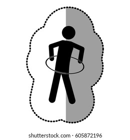 black person do exercise gym, vector illustration design