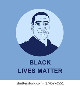 Black person drawing design vector  Black lives matter 