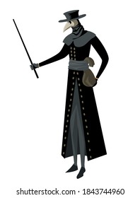 black pest bubonic plague doctor