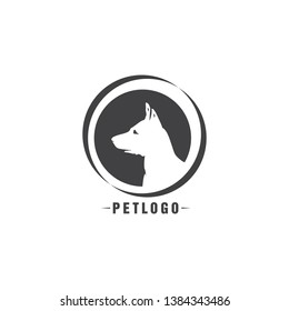 Black Pet Logo design  vector