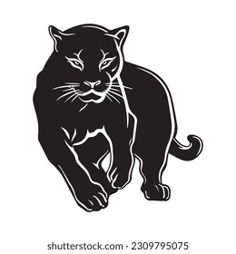 black phanter icon logo design vector