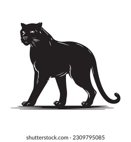 black phanter icon logo design vector