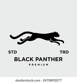 black phanter icon logo design vector illustration template