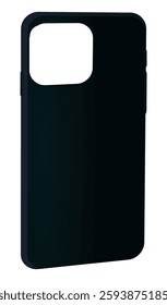 Black  phone case. vector illustration