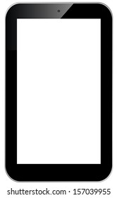 Black phone design, isolated on white background.