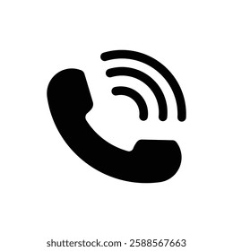 Black phone icon Telephone and Communication Icon,Phone icon set , mobile symbol isolated,ringing,Dial,contact,hotline,connection
