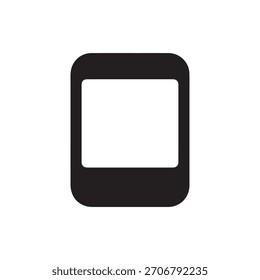 black phone icon. vector icon  isolated on white background