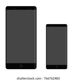 Black phone with light on the side