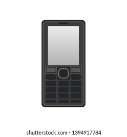 black phone on a white background