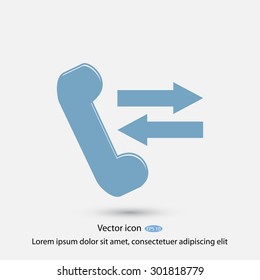 black phone vector icon