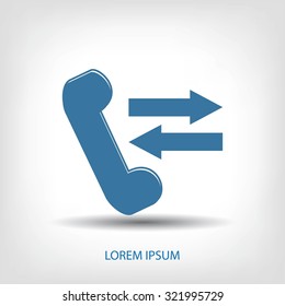 black phone vector icon
