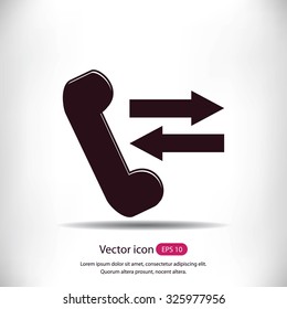 black phone vector icon
