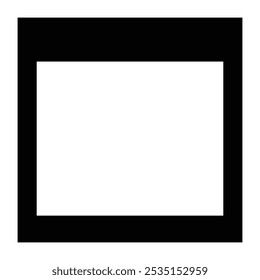 Black photo booth template. Instant photo frame in old style black spaces for projects. Photo frame. Eps 10.