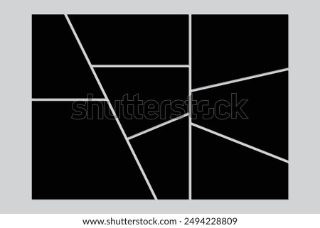 Black photo frame collage template, collage,collage templates,birthday collage,collage art