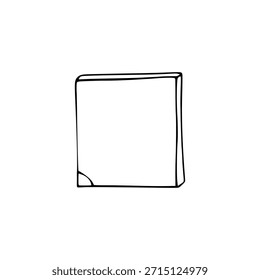 vetor de quadro de foto preto, quadro desenhado à mão