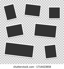 Vector Set Blank Photo Frames Different Stock Vector (Royalty Free ...