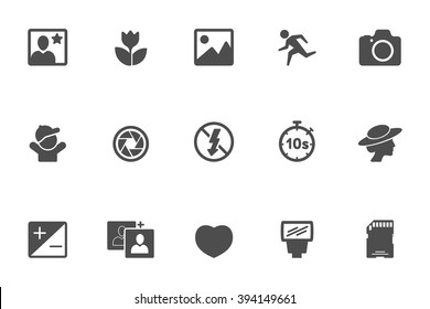 black photo icons