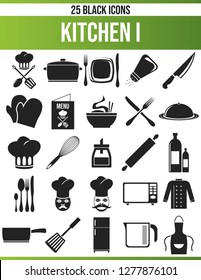 Black pictograms / icons on kitchen. This icon set is perfect for creative people and designers who cook the topic in their graphic design need.
