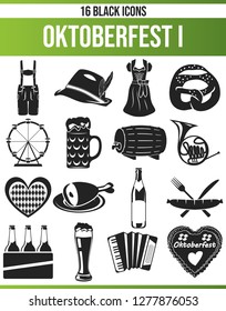 Black pictograms / icons on Oktoberfest. This icon set is perfect for creative people and designers who need the theme of Oktoberfest in their graphic designs.
