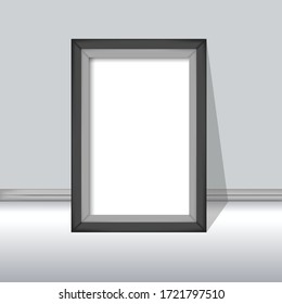 Black picture frame vector illustration