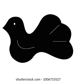 black pigeon icon